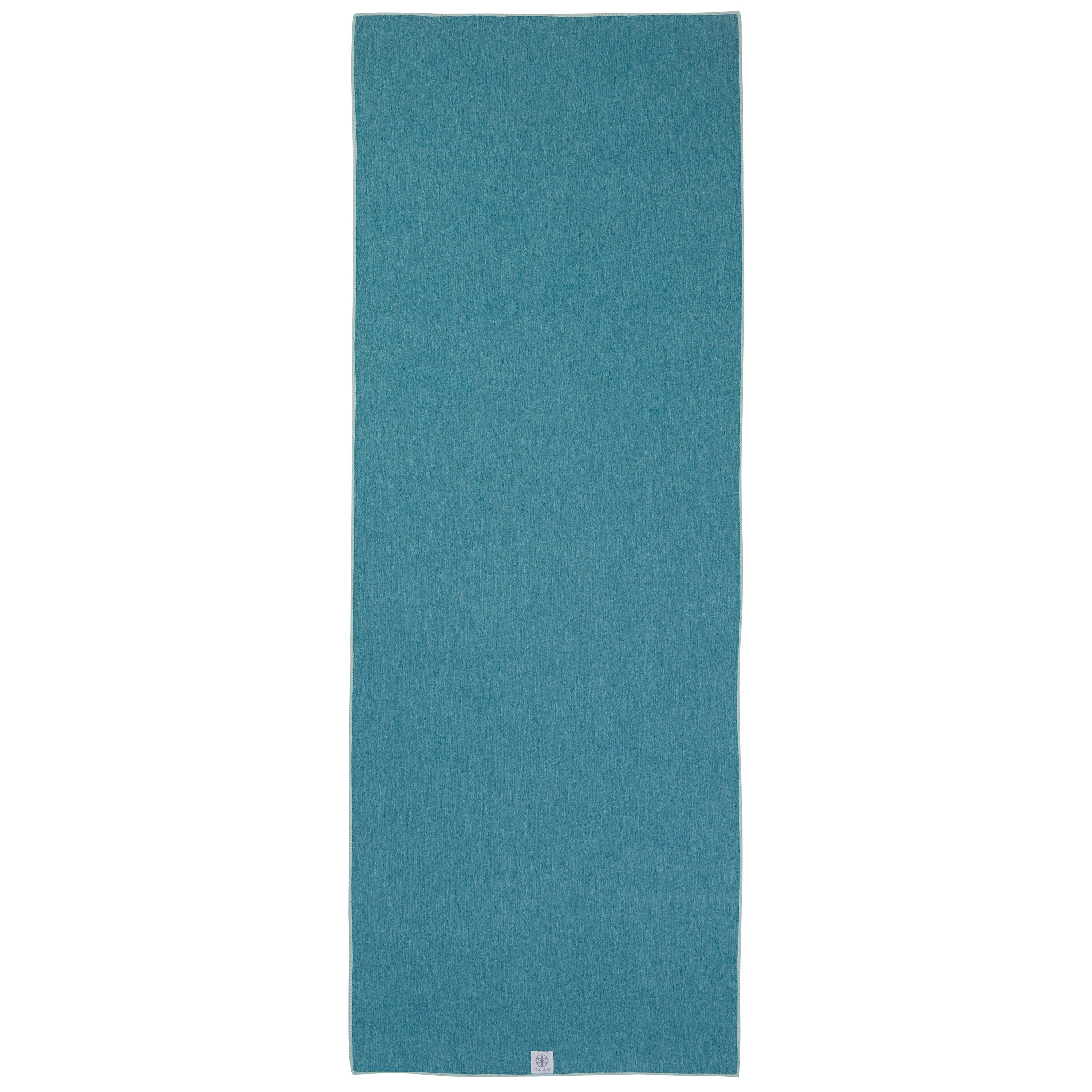 Gaiam Active Dry Yoga Mat Towel Lagoon flat